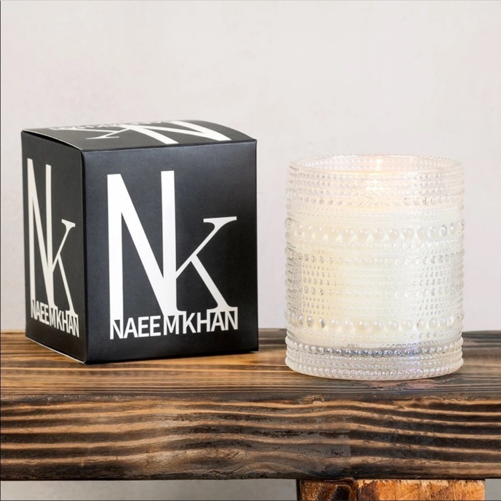 NWB Naeem Khan Rose Candle Chic Decor-NEW!